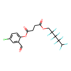 Succinic acid, 2,2,3,3,4,4,5,5-octafluoropentyl 4-chloro-2-formylphenyl ester