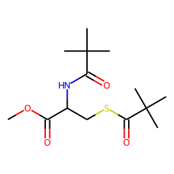 l-Cysteine, N,S-bis(pivaloyl)-, methyl ester