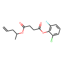 Succinic acid, 2-chloro-6-fluorophenyl pent-4-en-2-yl ester