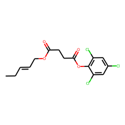 Succinic acid, 2,4,6-trichlorophenyl cis-pent-2-en-1-yl ester
