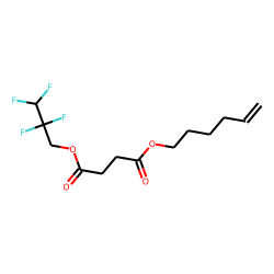 Succinic acid, 2,2,3,3-tetrafluoropropyl hex-5-en-1-yl ester