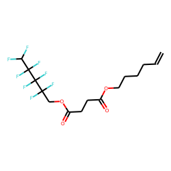 Succinic acid, 2,2,3,3,4,4,5,5-octafluoropentyl hex-5-en-1-yl ester