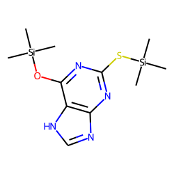 Purine, 6-hydroxy-2-mercapto, TMS