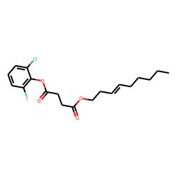 Succinic acid, 2-chloro-6-fluorophenyl non-3-en-1-yl ester