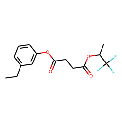 Succinic acid, 1,1,1-trifluoroprop-2-yl 3-ethylphenyl ester