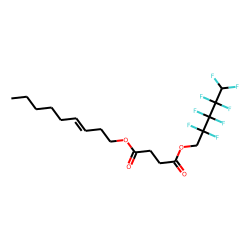 Succinic acid, 2,2,3,3,4,4,5,5-octafluoropentyl non-3-en-1-yl ester