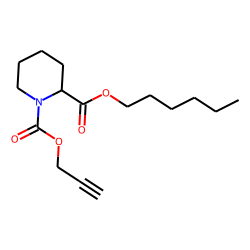 Pipecolic acid, N-propargyloxycarbonyl-, hexyl ester