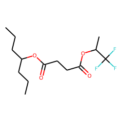 Succinic acid, 1,1,1-trifluoroprop-2-yl 4-heptyl ester