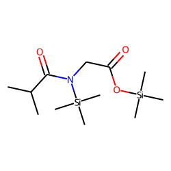 Glycine, N-(2-methyl-1-oxopropyl)-N-(trimethylsilyl)-, trimethylsilyl ester