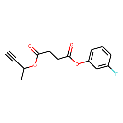 Succinic acid, but-3-yn-2-yl 3-fluorophenyl ester