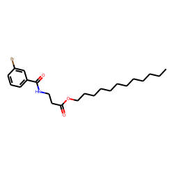 «beta»-Alanine, N-(3-bromobenzoyl)-, dodecyl ester