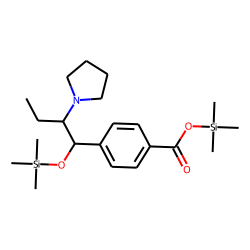 Benzoic acid, 4-(1-trimethylsilyloxy)-2-(pyrrolidin-1-yl)butyl-, trimethylsilyl ester