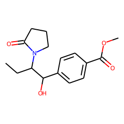 Pyrrolidin-2-one, 1-[1-(4-carbomethoxyphenyl)butan-1-ol-2-yl]-