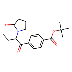 Pyrrolidin-2-one, 1-[1-(4-trimethylsilyloxycarbonylphenyl)butan-1-one-2-yl]-