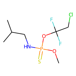 O-Methyl-O-(1,1-difluoro-2-chloroethyl)-N-isobutyl-phosphorothioamidate