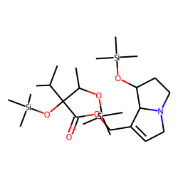 Butanoic acid, 2-(1-methylethyl)-2,3-bis[(trimethylsilyl)oxy]-, [2,3,5,7a-tetrahydro-1-[(trimethylsilyl)oxy]-1H-pyrrolizin-7-yl]methy l ester, [1R-[1«alpha»,7(2R*,3S*),7a«beta»]]-
