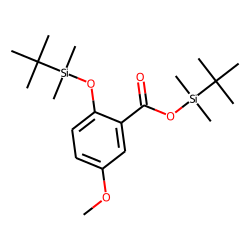 2-Hydroxy-5-methoxybenzoic acid, tert-butyldimethylsilyl ether, tert-butyldimethylsilyl ester