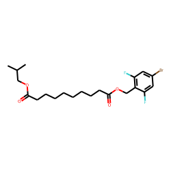 Sebacic acid, 4-bromo-2,6-difluorobenzyl isobutyl ester