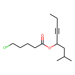 5-Chlorovaleric acid, 2-methyloct-5-yn-4-yl ester