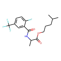 D-Alanine, N-(2-fluoro-5-trifluoromethylbenzoyl)-, isohexyl ester