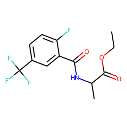 D-Alanine, N-(2-fluoro-5-trifluoromethylbenzoyl)-, ethyl ester