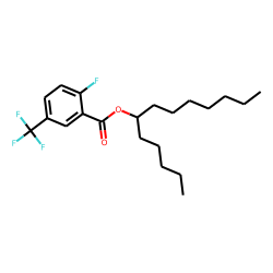 2-Fluoro-5-trifluoromethylbenzoic acid, 6-tridecyl ester