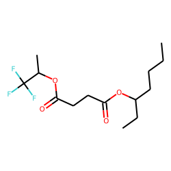 Succinic acid, 1,1,1-trifluoroprop-2-yl 3-heptyl ester