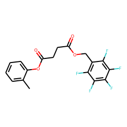 Succinic acid, 2-methylphenyl pentafluorobenzyl ester