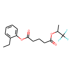 Glutaric acid, 1,1,1-trifluoroprop-2-yl 2-ethylphenyl ester