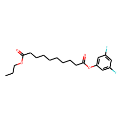 Sebacic acid, 3,5-difluorophenyl propyl ester