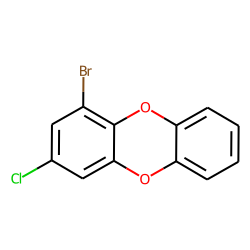 1-bromo, 3-chloro-dibenzo-dioxin