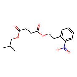 Succinic acid, isobutyl 2-nitrophenethyl ester