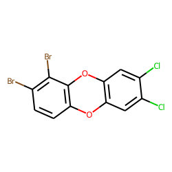 Dibenzodioxin, 1,2-dibromo, 7,8-dichloro
