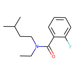 Benzamide, 2-fluoro-N-ethyl-N-3-methylbutyl-