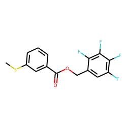 3-(Methylthio)benzoic acid, 2,3,4,5-tetrafluorobenzyl ester