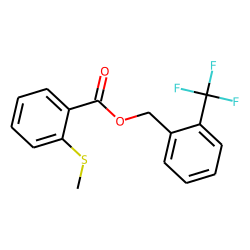 2-(Methylthio)benzoic acid, 2-(trifluoromethyl)benzyl ester