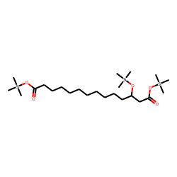 3-Hydroxytetradecanedioic acid, tri-TMS