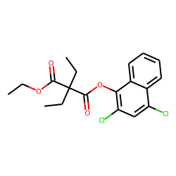 Diethylmalonic acid, 2,4-dichloronaphth-1-yl ethyl ester