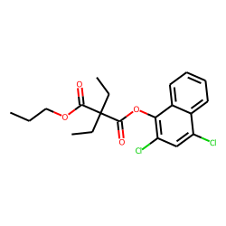 Diethylmalonic acid, 2,4-dichloronaphth-1-yl propyl ester