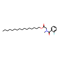 Sarcosine, N-(2-fluorobenzoyl)-, hexadecyl ester