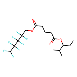 Glutaric acid, 2,2,3,3,4,4,5,5-octafluoropentyl 2-methylpent-3-yl ester
