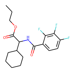 Glycine, 2-cyclohexyl-N-(2,3,4-trifluorobenzoyl)-, propyl ester