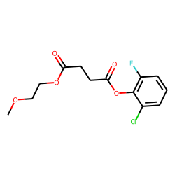 Succinic acid, 2-chloro-6-fluorophenyl 2-methoxyethyl ester