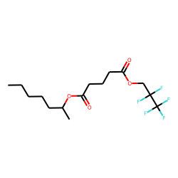 Glutaric acid, hept-2-yl 2,2,3,3,3-pentafluoropropyl ester