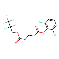 Glutaric acid, 2-chloro-6-fluorophenyl 2,2,3,3,3-pentafluoropropyl ester