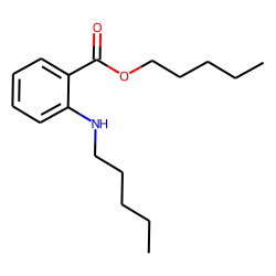 Benzoic acid, 2-pentylamino-, pentyl ester