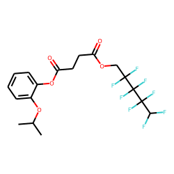 Succinic acid, 2,2,3,3,4,4,5,5-octafluoropentyl 2-isopropoxyphenyl ester