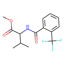 l-Valine, N-(2-trifluoromethylbenzoyl)-, methyl ester