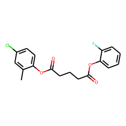 Glutaric acid, 2-fluorophenyl 2-methyl-4-chlorophenyl ester