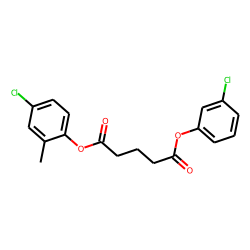 Glutaric acid, 3-chlorophenyl 2-methyl-4-chlorophenyl ester